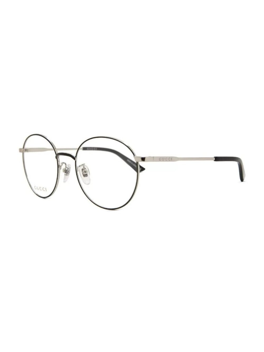 Gucci GG0862OA 003 53 Men Eyeglasses Optical Frame Silver/ Black